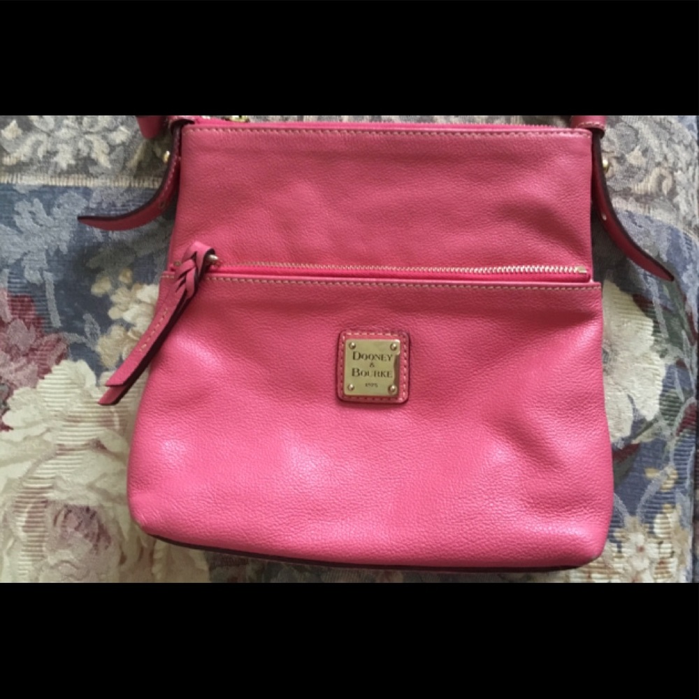 Dooney and Bourke Pink Pebbled Leather